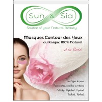 Masque Konjac Contour des Yeux à la Rose