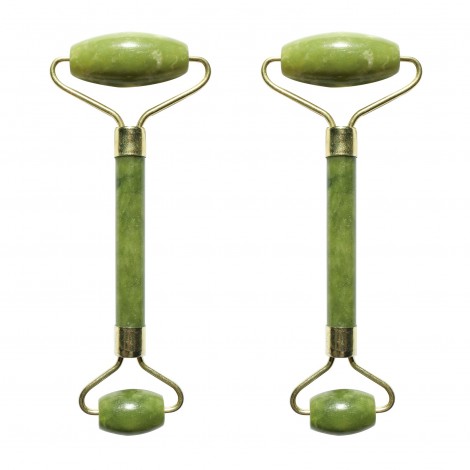  Set Jade Stone Face Massagers - Green