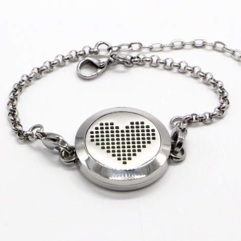 Pixel Heart Aromatherapy bracelet