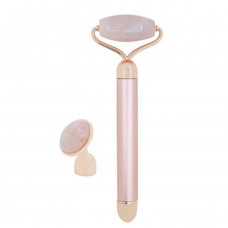 Rose Quartz Electric Face Massager