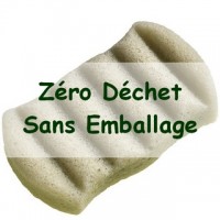 Zero Waste Sponge KONJAC XL Body with Green Clay