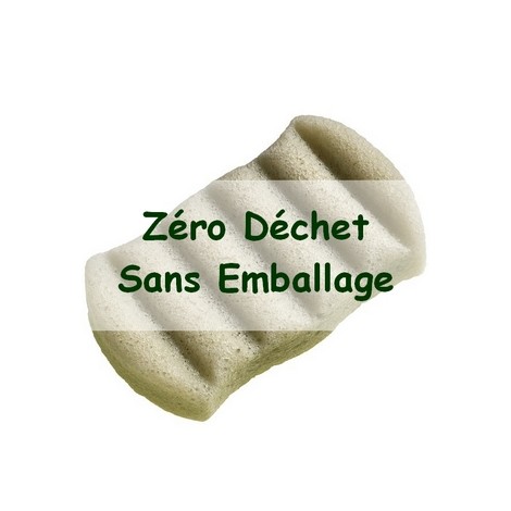 Zero Waste Sponge KONJAC XL Body with Green Clay