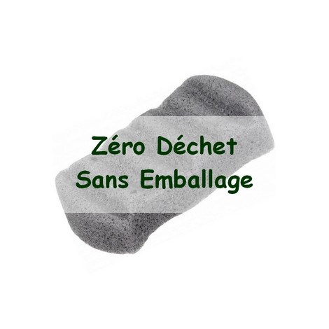 Zéro Déchet Eponge KONJAC XL Corps au Charbon de Bambou