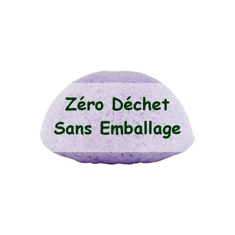 Zéro Déchet Eponge Konjac à la Lavande