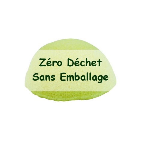 Zéro Déchet Eponge Konjac au Citron