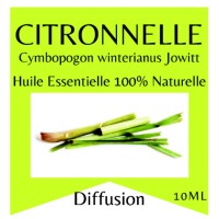 Essential oil 100% Pure and Natural CITRONNELLA - 10 ml