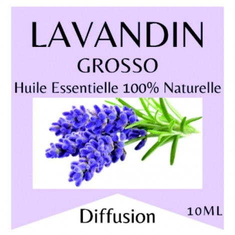 Essential oil 100% Pure and Natural LAVANDIN GROSSO - 10 ml