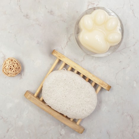 White Jelly Cream Soap + Konjac Sponge