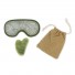 Kit Masque Yeux ThermoConfort et GuaSha Jade Vert + Housse