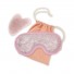 ThermoConfort and GuaSha Pink Quartz Eye Mask Kit + Case