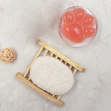 Pink Jelly Soap + Konjac Sponge