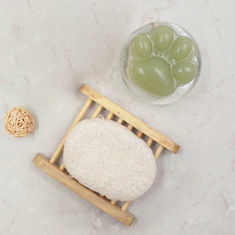 Jelly Green Tea Soap + Konjac Sponge