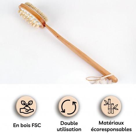 Dualsense Brosse de bain à double usage