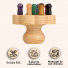 Brosse en fleur 9 points à Cuir Chevelu