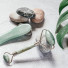 1 Masseur Visage en Pierre de Jade - Vert + Housse