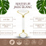 1 Jade Stone Face Massager - White+ Cover