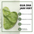 1 GuaSha en Pierre de Jade Vert + Housse