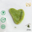 1 GuaSha en Pierre de Jade Vert + Housse