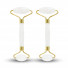 Set 2 Masseurs Visage en Pierre de Jade - Blanc
